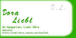 dora liebl business card